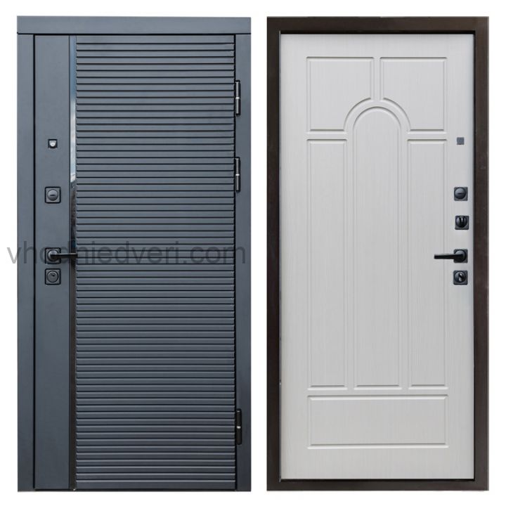Входная дверь Termo-door Black Line - Арка Лиственница