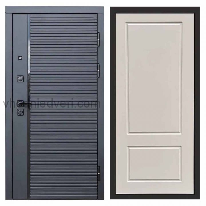 Входная дверь Termo-door Black Line - Марсель Слоновая кость