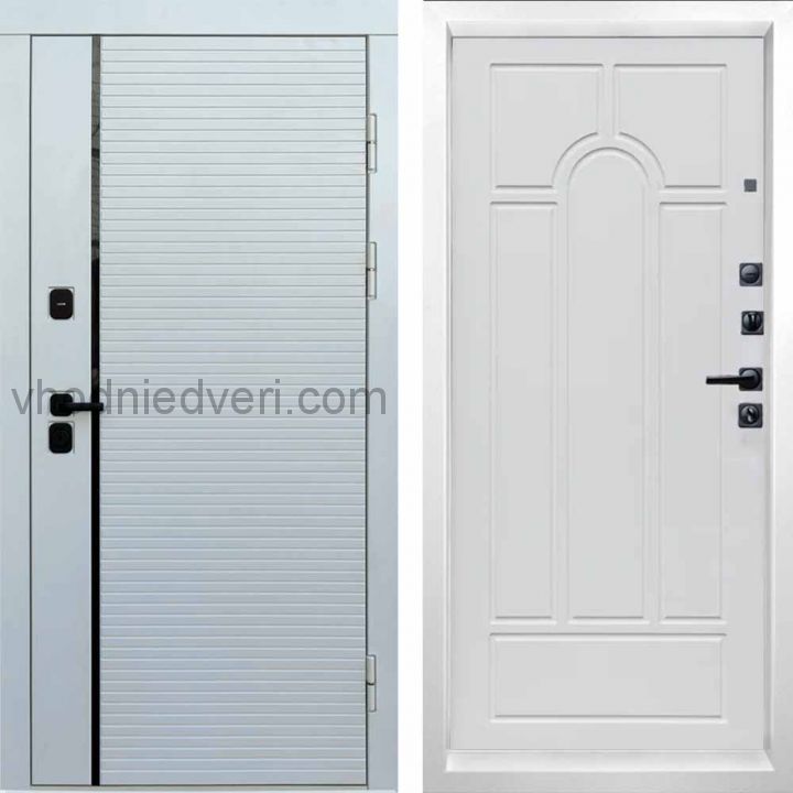 Входная дверь Termo-door WHITE LINE - Арка Белое дерево