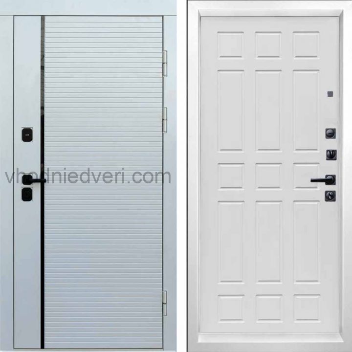 Входная дверь Termo-door WHITE LINE - Спарта Белое дерево