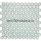 KO28-MINT. Плитка Мозаика из керамогранита, круглая, мятный, 312х330х6 мм, чип d28