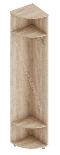 Стеллаж угловой "Граф" Дуб баррик