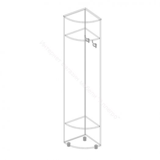 Стеллаж угловой "Граф" Дуб баррик