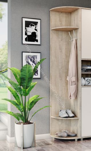 Стеллаж угловой "Граф" Дуб баррик