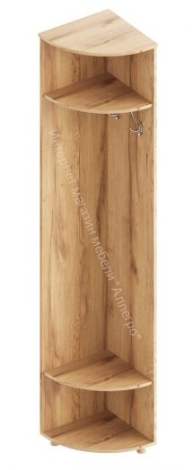 Стеллаж угловой "Граф" Дуб золотистый