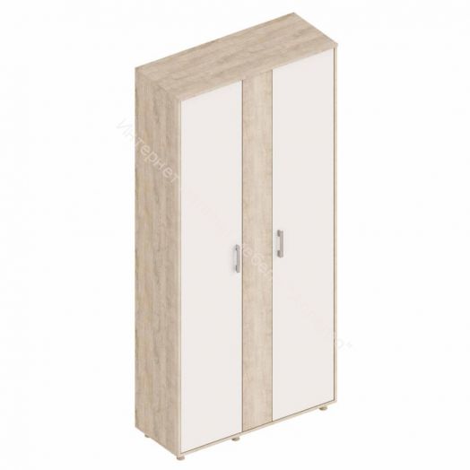 Шкаф 3-х створчатый "Граф" Перламутр/Дуб баррик