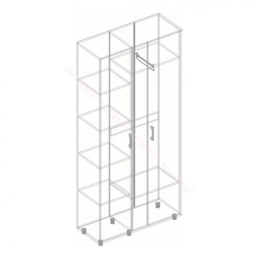 Шкаф 3-х створчатый "Граф" Перламутр/Дуб баррик