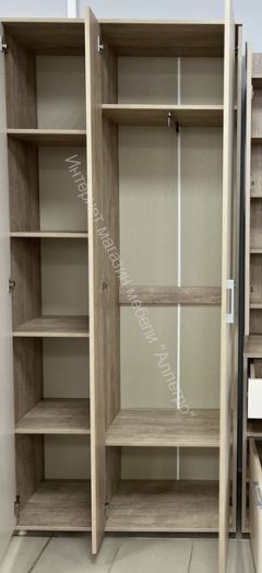 Шкаф 3-х створчатый "Граф" Перламутр/Дуб баррик