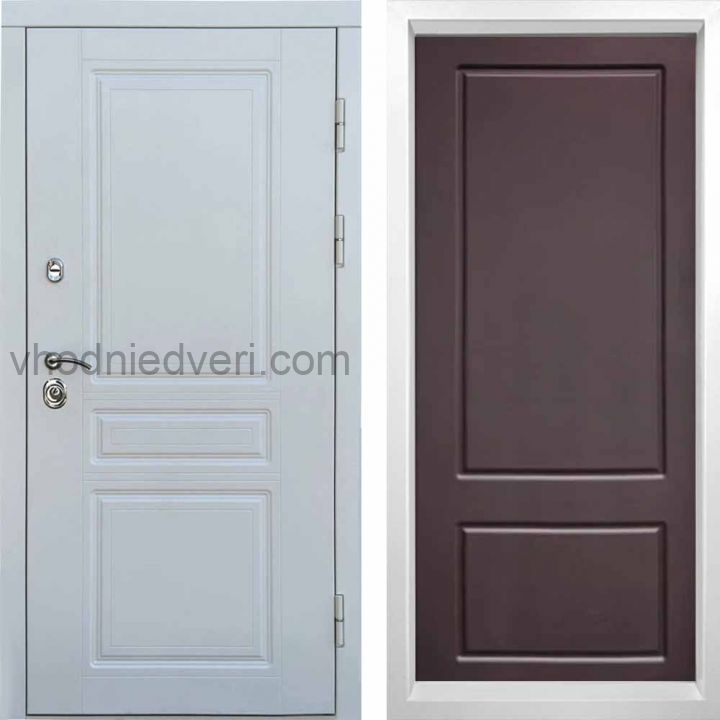 Входная дверь Termo-door Орегон WHITE - Марсель Шоколад