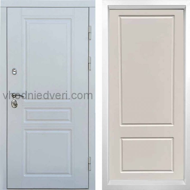 Входная дверь Termo-door Орегон WHITE - Марсель Слоновая кость
