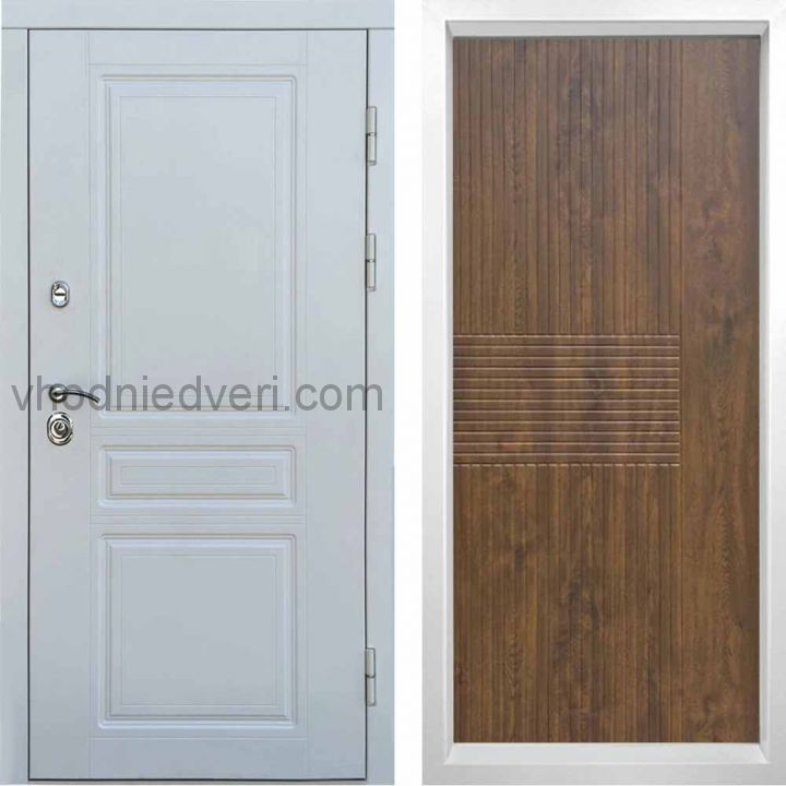 Входная дверь Termo-door Орегон WHITE - Мастино Дуб