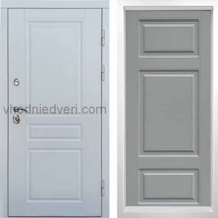 Входная дверь Termo-door Орегон WHITE - Лион Грей софт