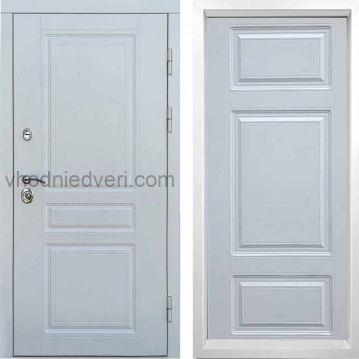 Входная дверь Termo-door Орегон WHITE - Лион Белый софт
