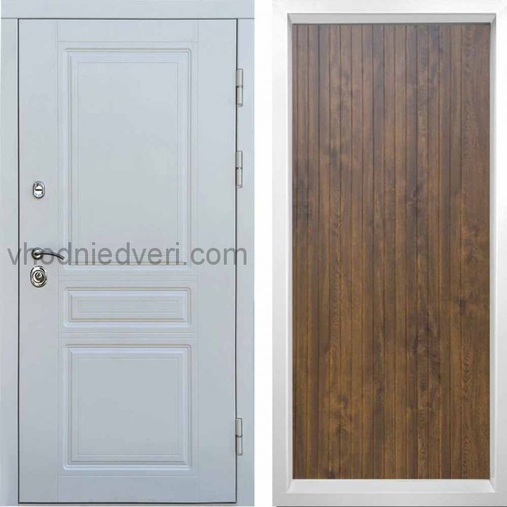 Входная дверь Termo-door Орегон WHITE - FLAT Дуб
