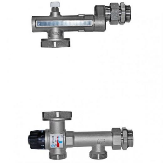 Stout насосно-смесительный узел с термостатическим клапаном 20-55°C без насоса (SDG-0120-005010)