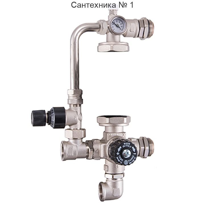 Stout насосно-смесительный узел без насоса с байпасом (SDG-0120-002000)