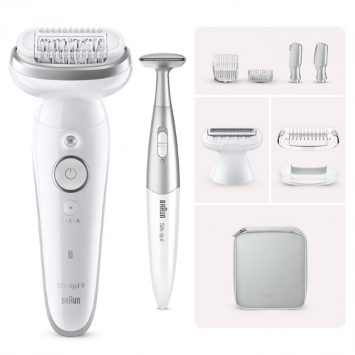 Эпилятор Braun S9 SES9-241 Silver SmartTouch, белый/ серебристый