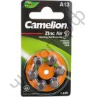 Camelion  ZA13 BL-6 (6)(60) (бат-ка для слух. аппарат, 1.4 V)