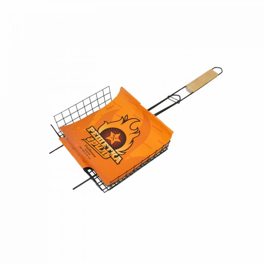 Решетка для барбекю глубокая "СРЕДНЯЯ" покрытие оксид. (Размер основания 360х285мм. Глубина 60мм