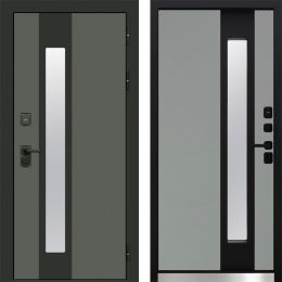 Дверь Входная Termo-door Арктика Графит/Грей Софт с Терморазрывом и Стеклопакетом