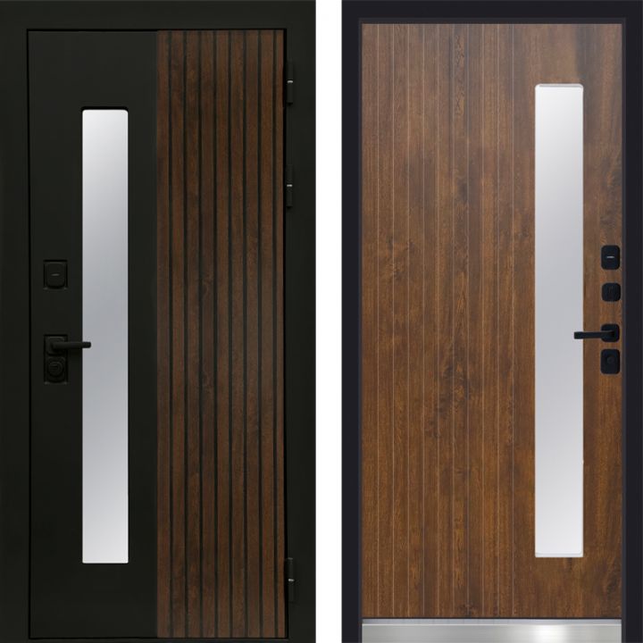 Дверь Входная Termo-door Флагман/Дуб с Терморазрывом и Стеклопакетом