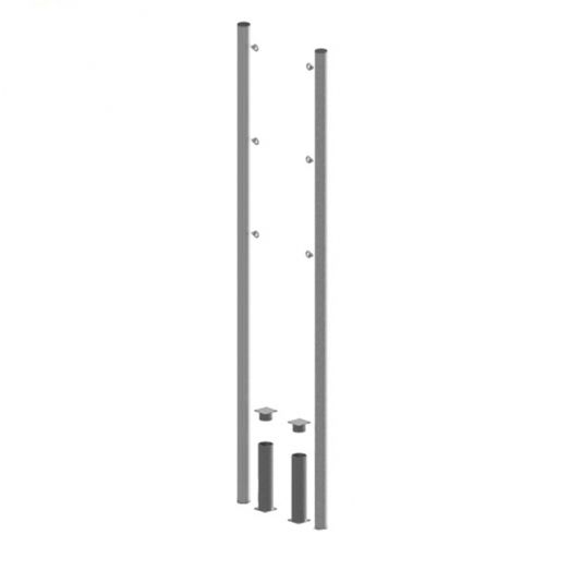 Стойки волейбольные ЭКОНОМ круглые со стаканами