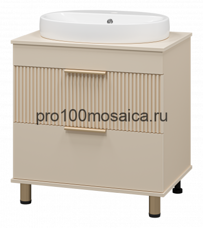 Тумба под раковину напольная Brevita Enfida 70 (бежевая)