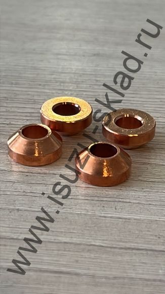 Шайба форсунки топливной конус медная 4hg1 nqr71/богдан е2