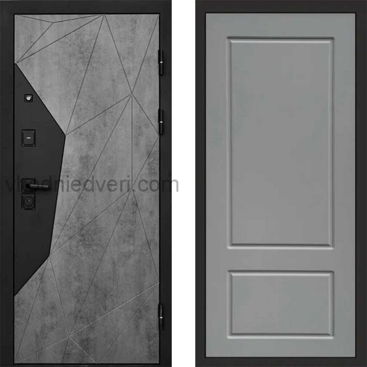 Входная дверь Termo-door Геометрия Бетон - Марсель Грей софт