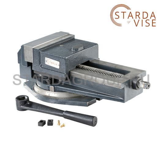 Тиски станочные поворотные с открытым винтом 7200-0225 Q13(QB) 250 STARDA VISE