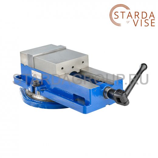 Тиски станочные поворотные с жесткой фиксацией заготовки QM16160 STARDA VISE