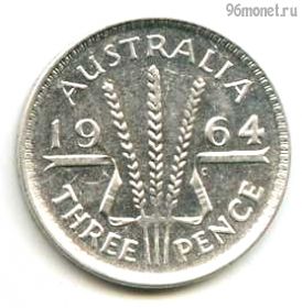 Австралия 3 пенса 1964