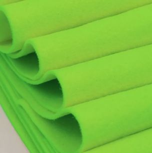 Фетр для рукоделия мягкий 1 мм, салатового цвета 15*20 см. (5 шт)