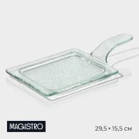Блюдо стеклянное сервировочное Magistro «Авис», 29,5?15,5?4 см