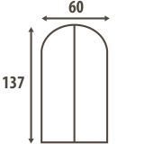 Чехол для одежды Hausmann Paisley 60x137см, бежевый HM-A-12-2-1