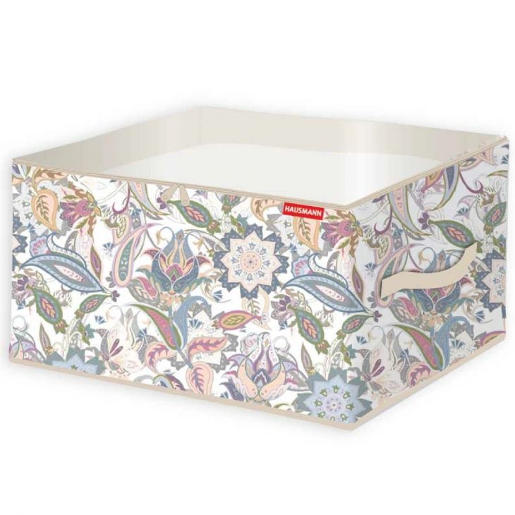 Кофр для хранения Hausmann Paisley 60x50x35см, бежевый HM-A-12-6-1