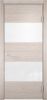 Межкомнатная Дверь Verda Турин 12 Дуб Бежевый Вералинга со Стеклом Лакобель 2000х600мм (Полотно 1шт) / Верда.
