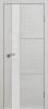 Межкомнатная Дверь Verda Дания 2 Ясень Серый со Стеклом Лакобель Белое 2000х800мм (Полотно 1шт) / Верда.