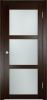 Межкомнатная Дверь Verda Баден 02 ДО Дуб Темный со Стеклом Сатинато 2000х900мм (Полотно+Коробка+5 Наличников) / Верда.
