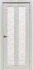 Межкомнатная Дверь Verda Z-5 Белая Лиственница со Стеклом Гранит Прозрачный 2000х600мм (Полотно 1шт) / Верда.