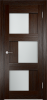 Межкомнатная Дверь Verda Баден 10 ДО Дуб Темный со Стеклом Сатинато 2000х700мм (Полотно 1шт) / Верда.