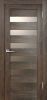 Межкомнатная Дверь Verda Бавария 03 ПВХ Дуб Шале Корица со Стеклом Сатинато 2000х900мм (Полотно+Коробка+5 Наличников) / Верда.
