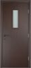 Строительная Дверь Verda ДПО 60 Ламинированная Венге с Огнеупорным Стеклом 2000х600мм (Полотно 1шт) / Verda.