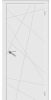 Межкомнатная Дверь Verda Вектор Белая Глухая 2000х600мм (Полотно+Коробка+5 Наличников) / Верда.