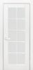 Межкомнатная Дверь Verda Марко Белая со Стеклом Сатинат Белый 2000х600мм (Полотно+Коробка+5 Наличников) / Верда.
