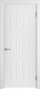 Межкомнатная Дверь Verda Челси 08 Белая Глухая 2000х800мм (Полотно+Коробка+5 Наличников) / Верда.