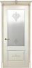 Межкомнатная Дверь Verda Флоранс Слоновая Кость со Стеклом Сатинато с Рисунком / Верда.