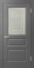 Межкомнатная Дверь Verda Роял 3 Серая со Стеклом Фотопечать 2000х600мм (Полотно+Коробка+5 Наличников) / Верда.