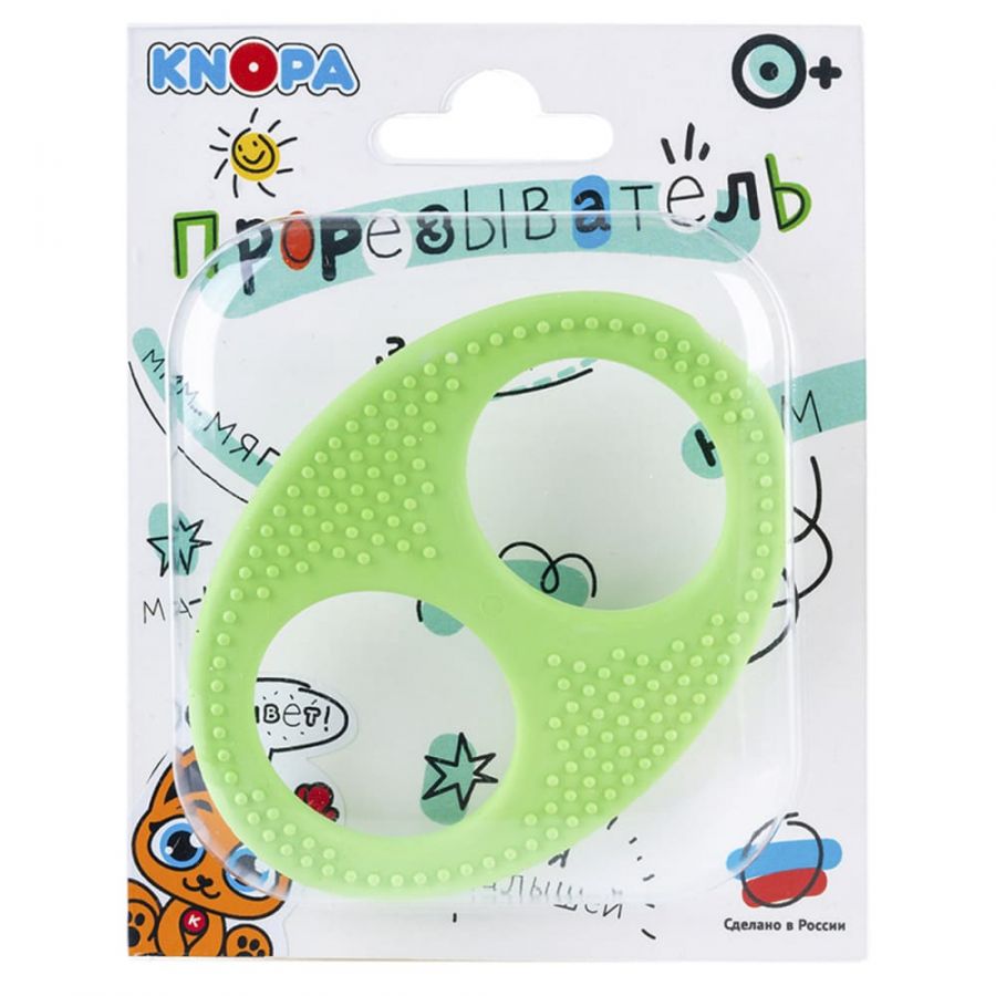 Массажёр для дёсен  (прорезыватель) «Бесконечность»  КНОПА