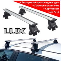 Багажник на крышу Renault Kaptur, Lux, крыловидные дуги